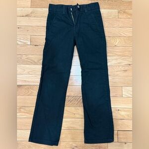 Chaps School Approved Boys Slim Black Pants, Size 8